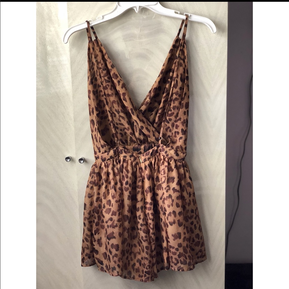 Cheetah print romper